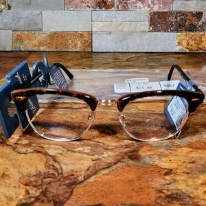 Universal Thread Womens Tortoise Shell Print Round• Blue Light Filtering Glasses